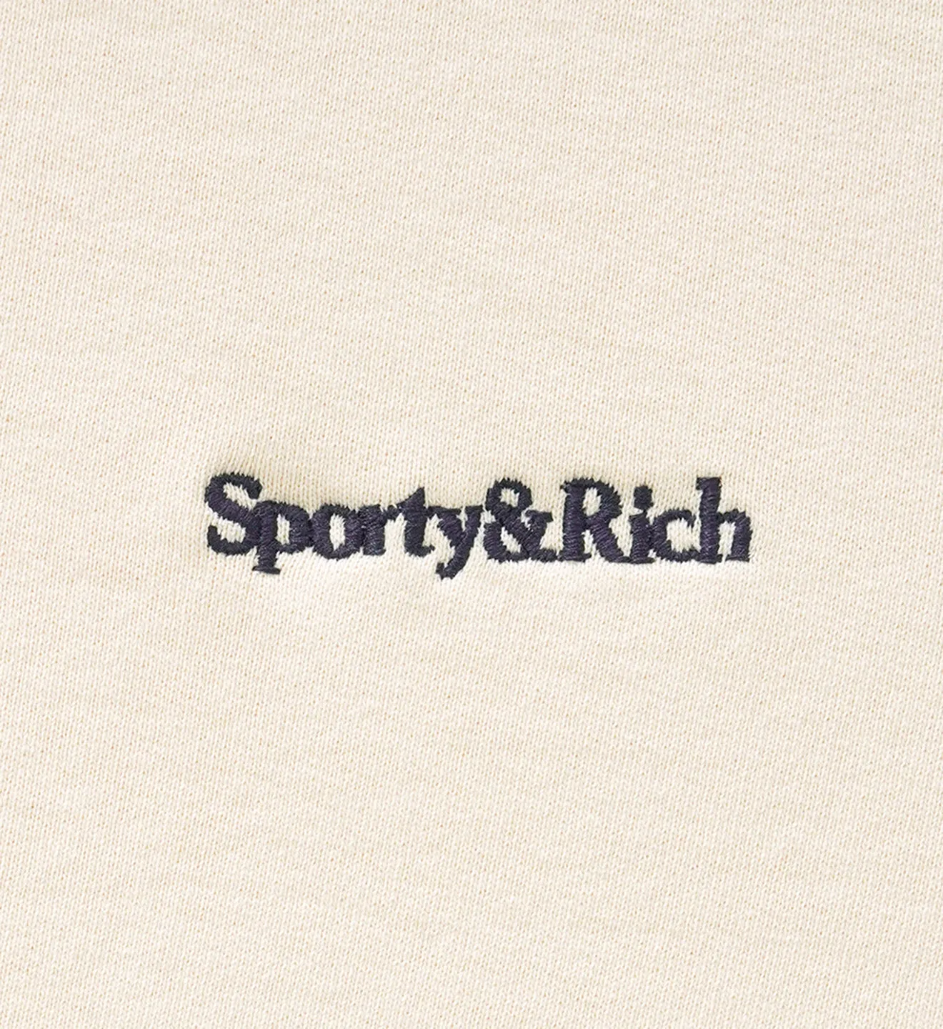 Serif Logo Crewneck - Cream