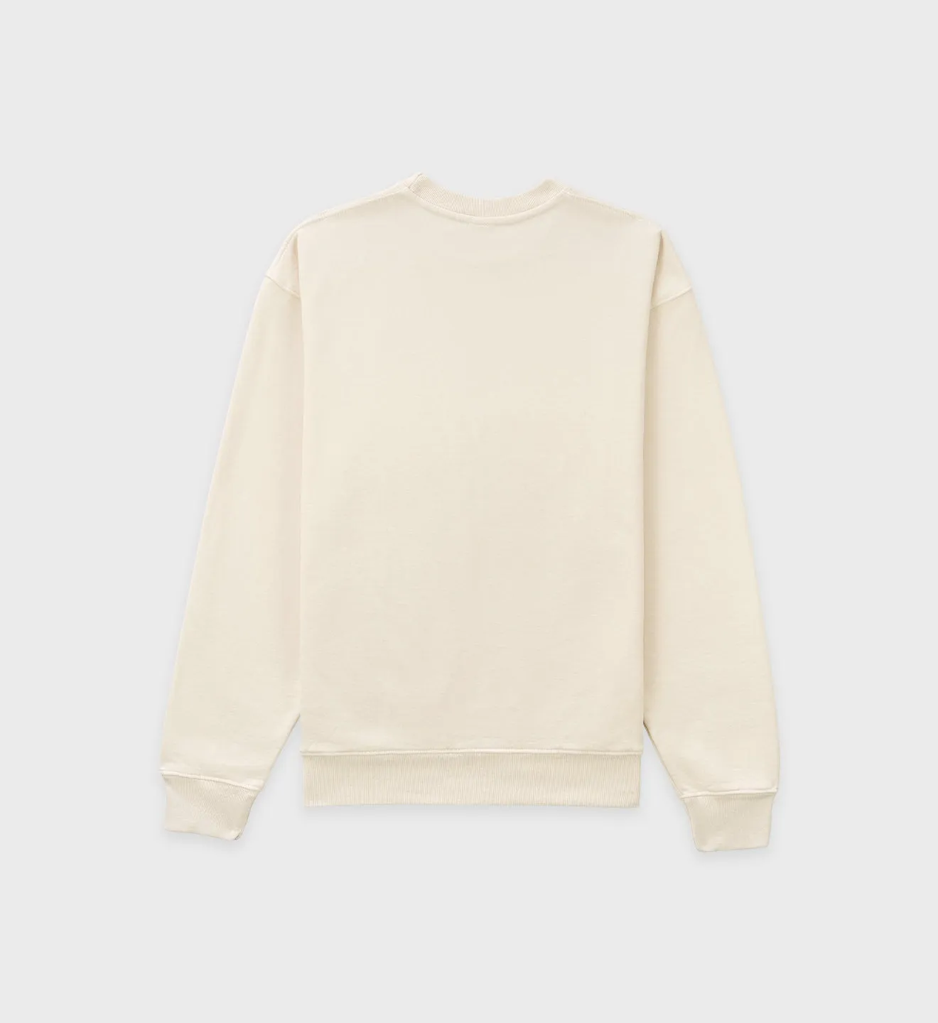 Serif Logo Crewneck - Cream