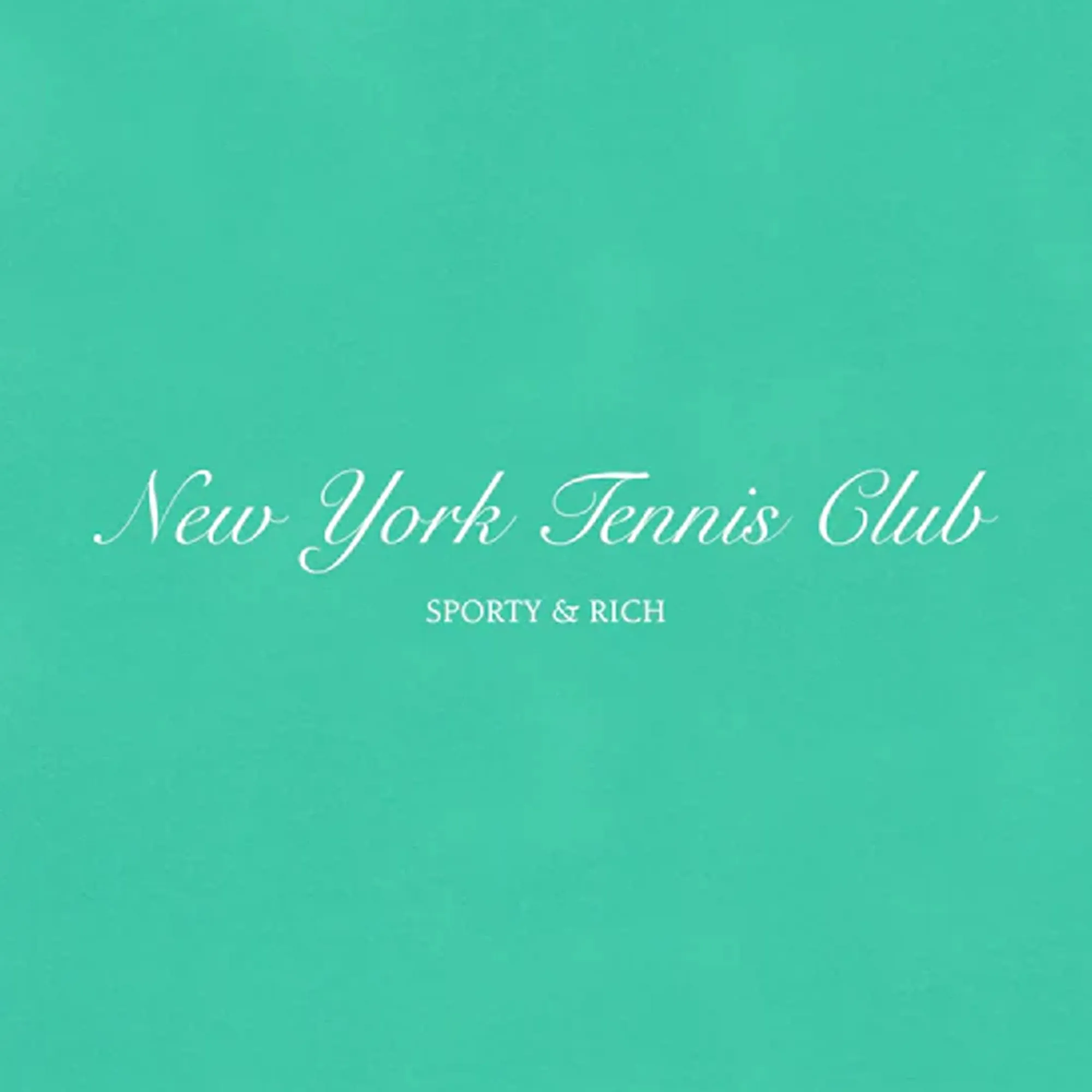 SPORTY & RICH | NY TENNIS CLUB CROPPED CREW NECK CARIBBEAN { GREEN