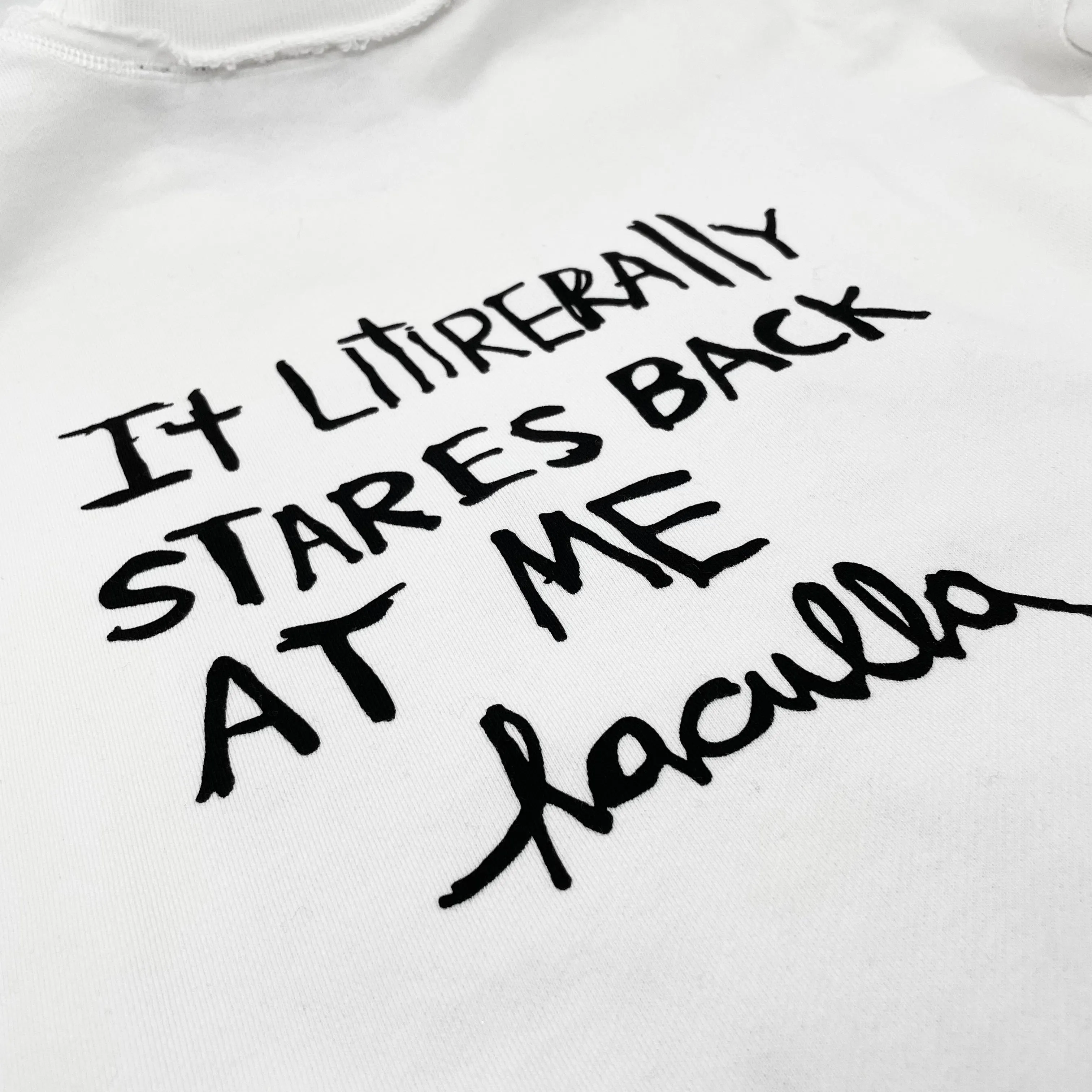 STARES BACK AT ME CREWNECK