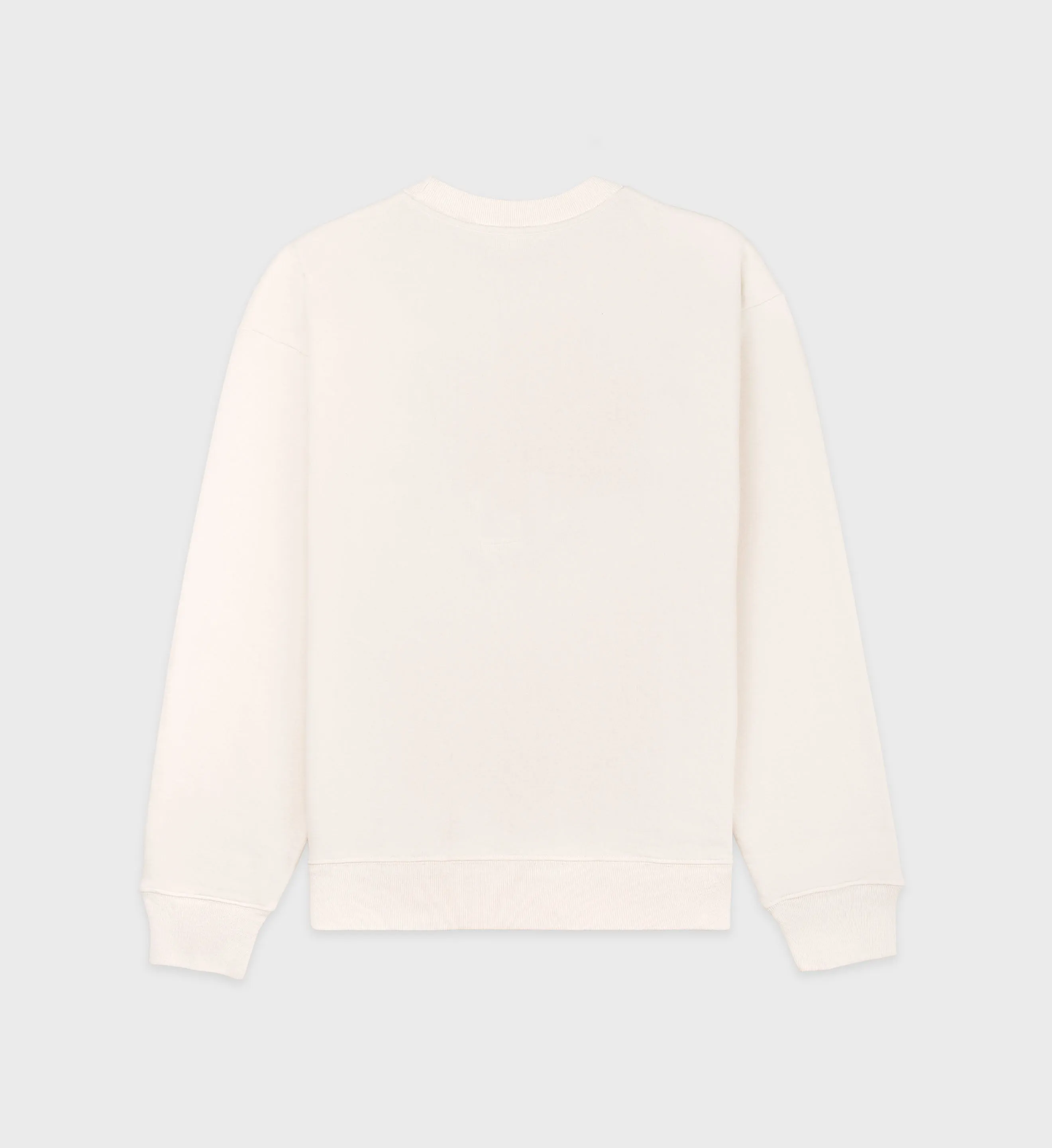 The Carlyle Script Crewneck - Cream/Forest