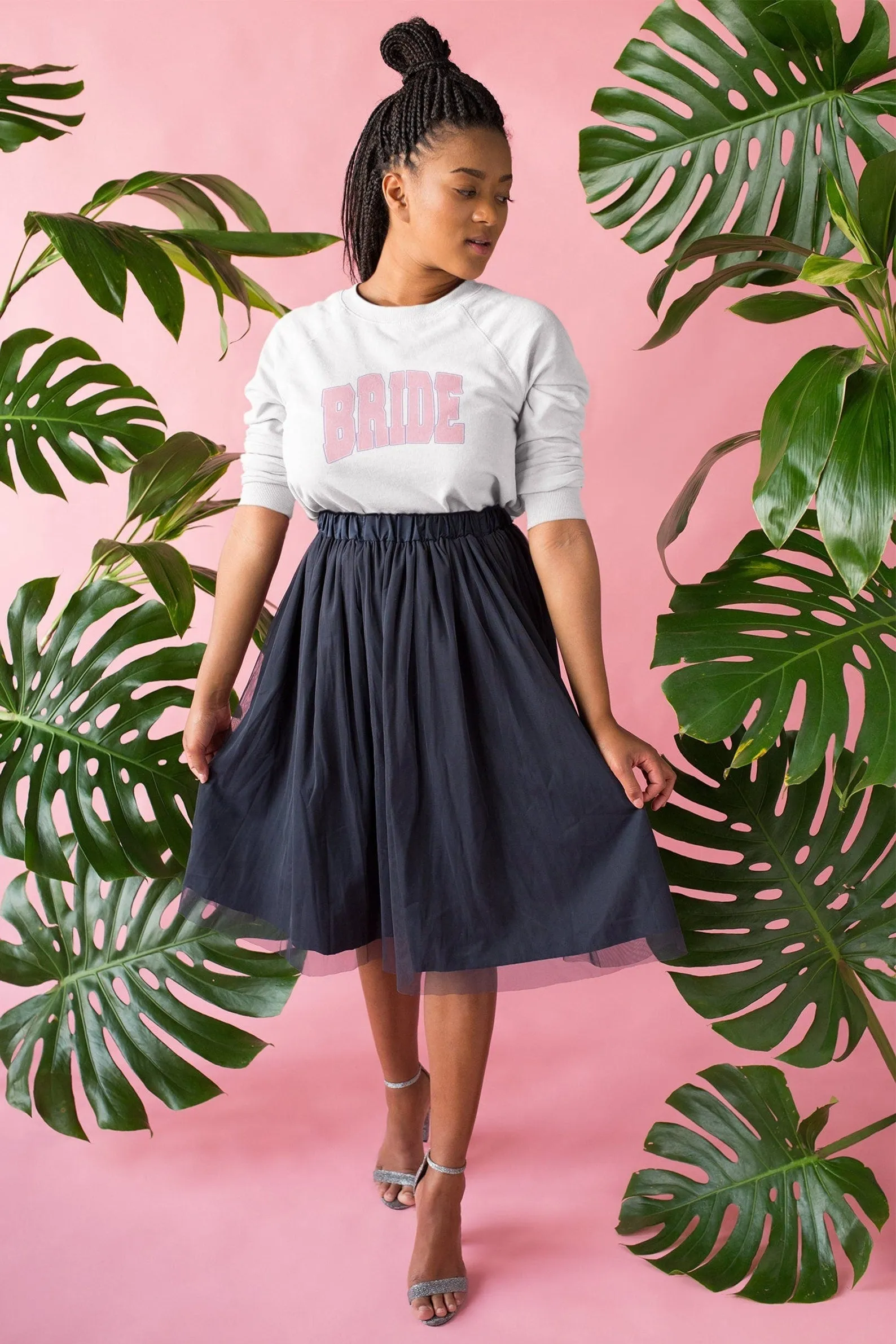 Varsity Bride Pink Crewneck