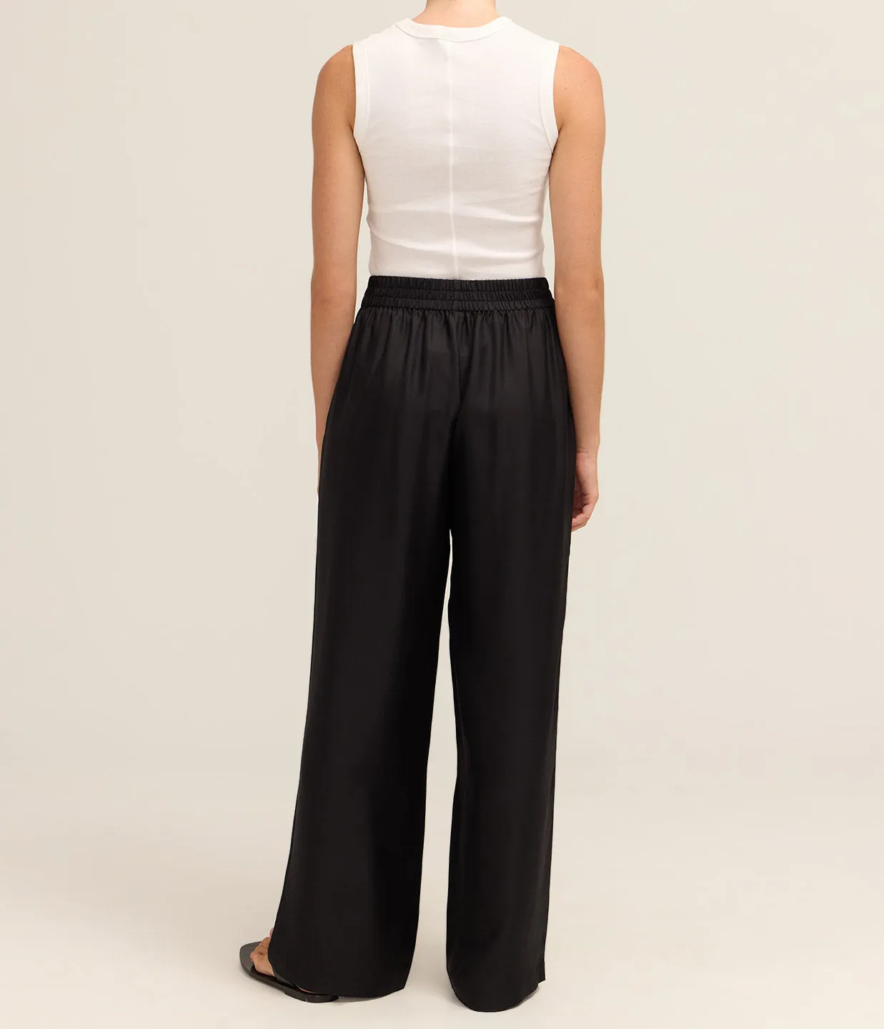 Wide Leg Trousers in Midnight
