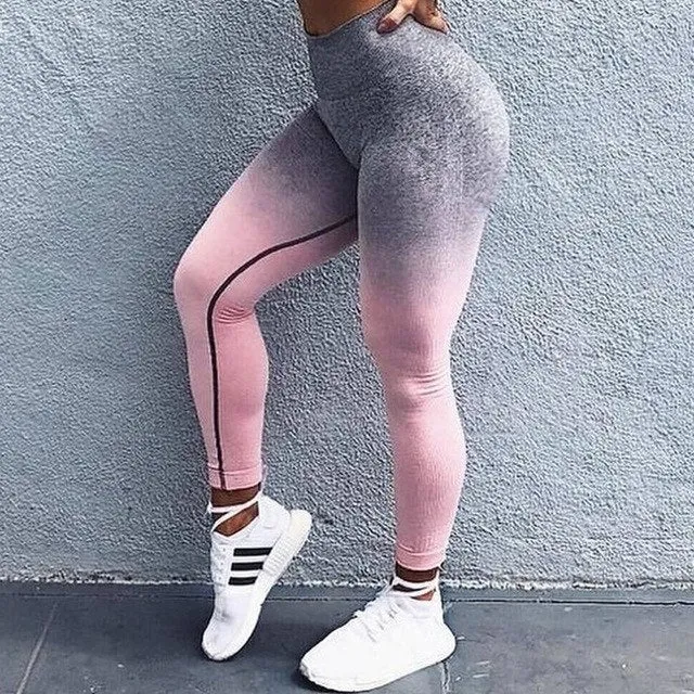 Women Ombre Seamless Leggings